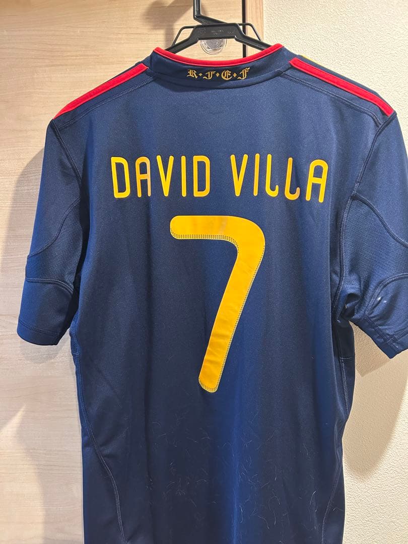 お*め様 スペイン代表アウェイ 2010南アフリカW杯 ビジャ　正規品