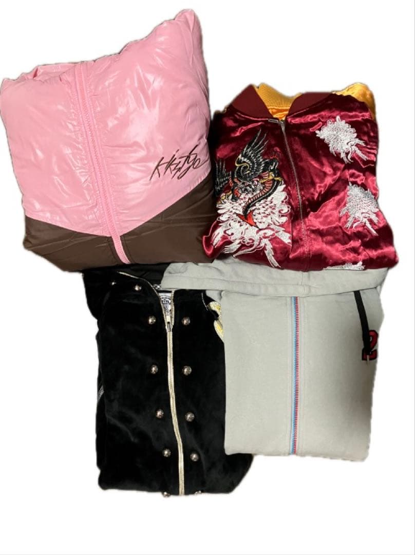 古着 00's ヒップホップ　HIPHOP スカジャン　フーディ　パーカー　4点