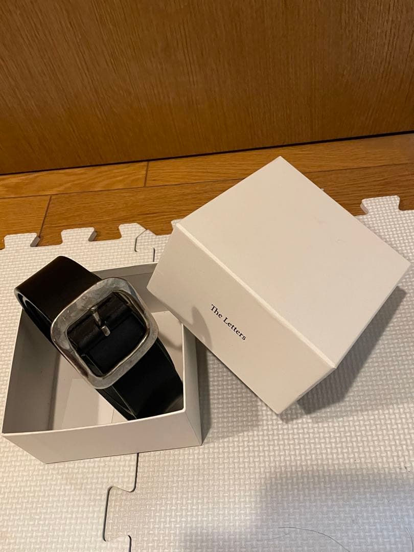 あ*引様 The Letters HAMMERED BUCKLE BELT