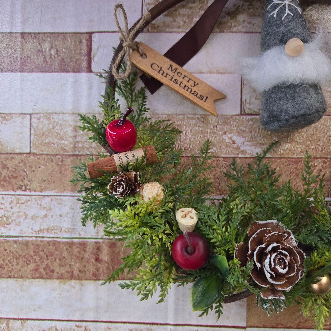 クリスマスリース 26cm×23cm Xmas