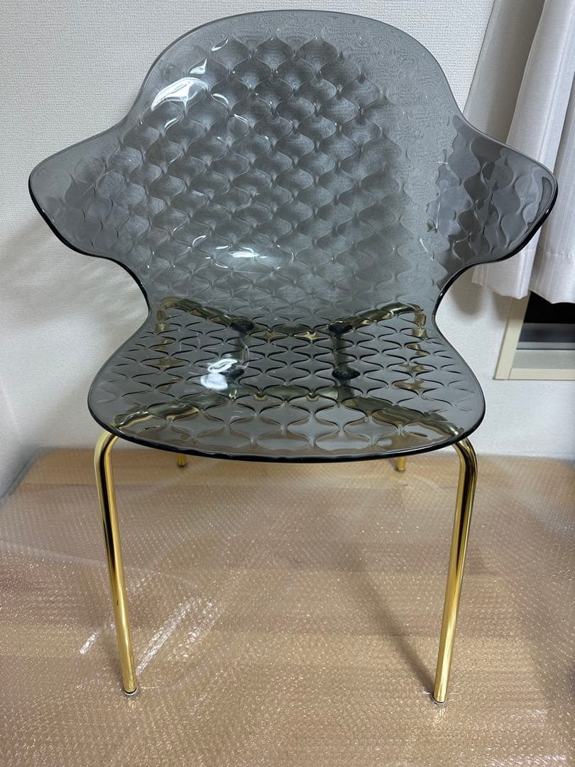 calligaris カリガリス サントロペ　チェア　スモークグレー ゴールド