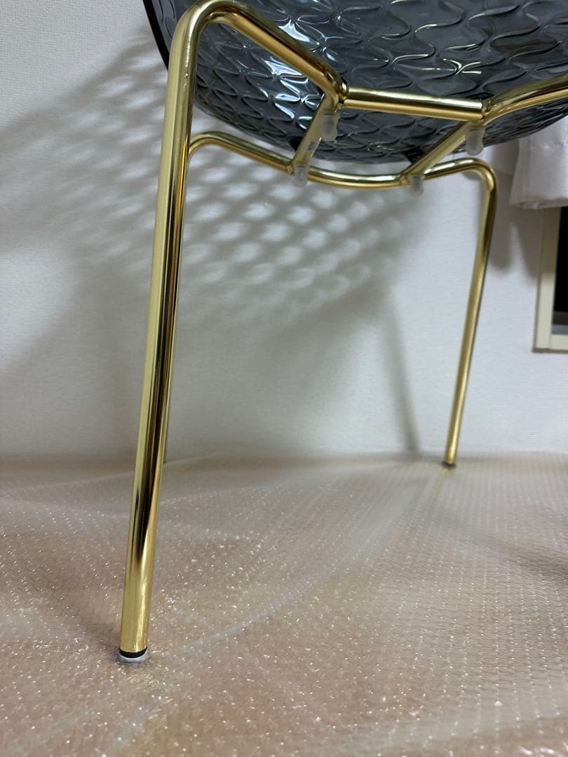 calligaris カリガリス サントロペ　チェア　スモークグレー ゴールド