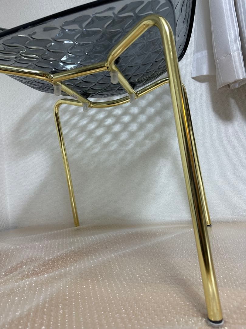 calligaris カリガリス サントロペ　チェア　スモークグレー ゴールド