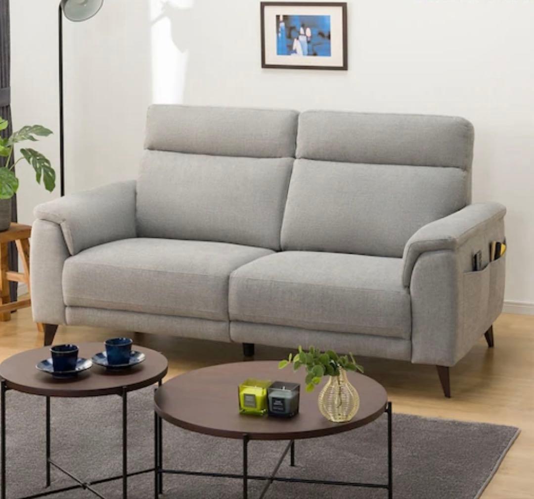 【新品未使用】ニトリ３人掛け布張りソファ　LB07 LGY ※直接取引希望