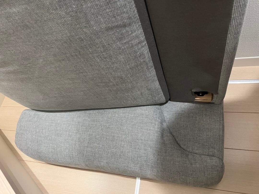【新品未使用】ニトリ３人掛け布張りソファ　LB07 LGY ※直接取引希望