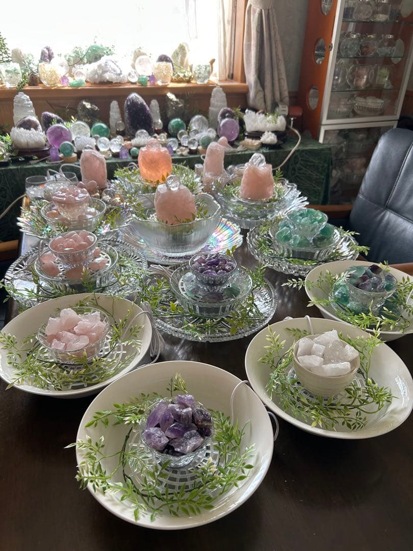 ✨破格✨絶品‼️フローライト⭐︎噴水⭐︎天然石⭐︎ファウンテン⭐︎風水⭐︎癒し⭐︎水流⭐︎レア