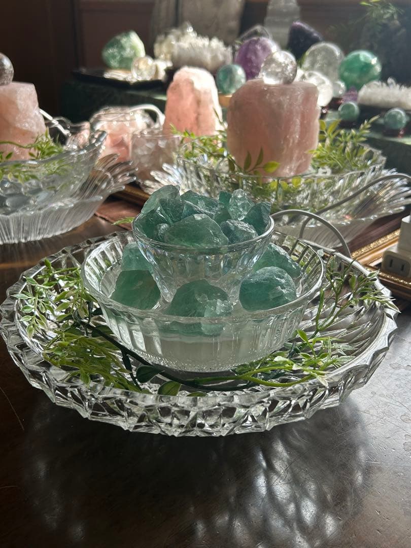 ✨破格✨絶品‼️フローライト⭐︎噴水⭐︎天然石⭐︎ファウンテン⭐︎風水⭐︎癒し⭐︎水流⭐︎レア