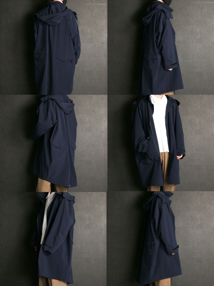 VICTIMシームレス フードコートSEAMLESSBIG COATレインコート