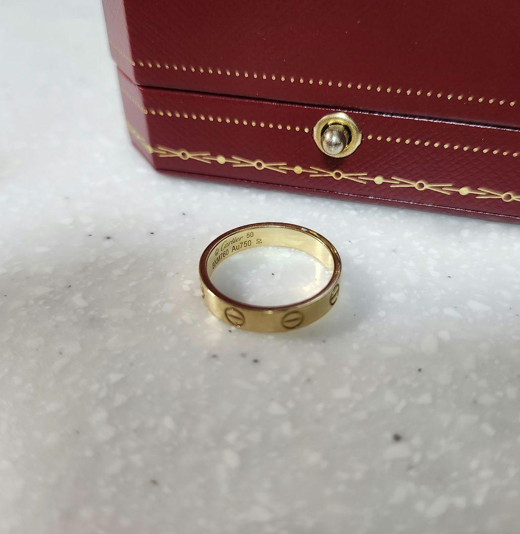 カルティエ　ミニラブリング　イエローゴールド　Cartier　10号