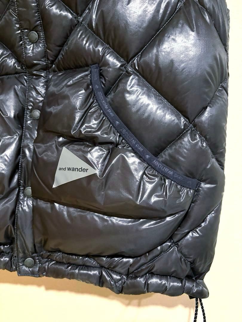 週末値下 and wander Diamond Stitch Down Vest