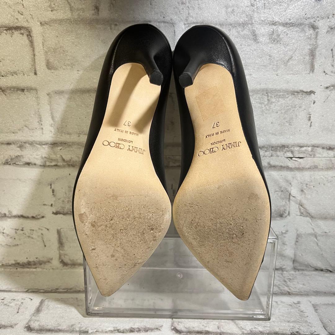 JIMMY CHOO ジミーチュウ ブラック 黒 レザー パンプス