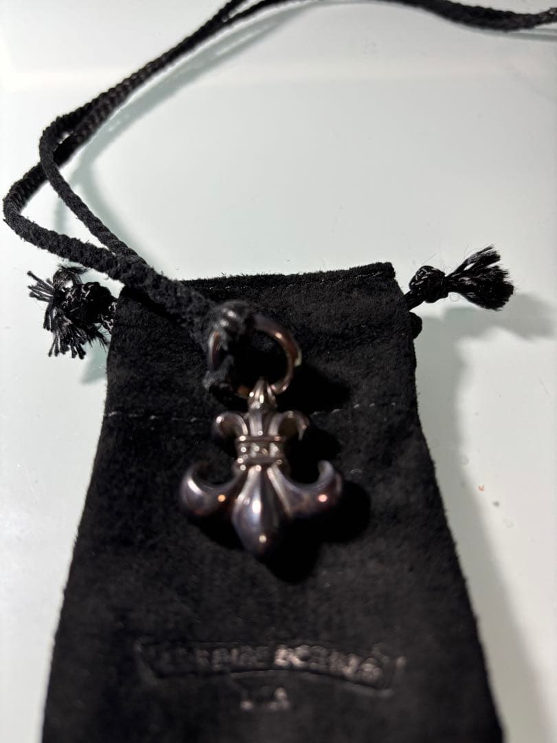 クロムハーツ　BS フレア　ペンダント　シルバーレザーブレイド