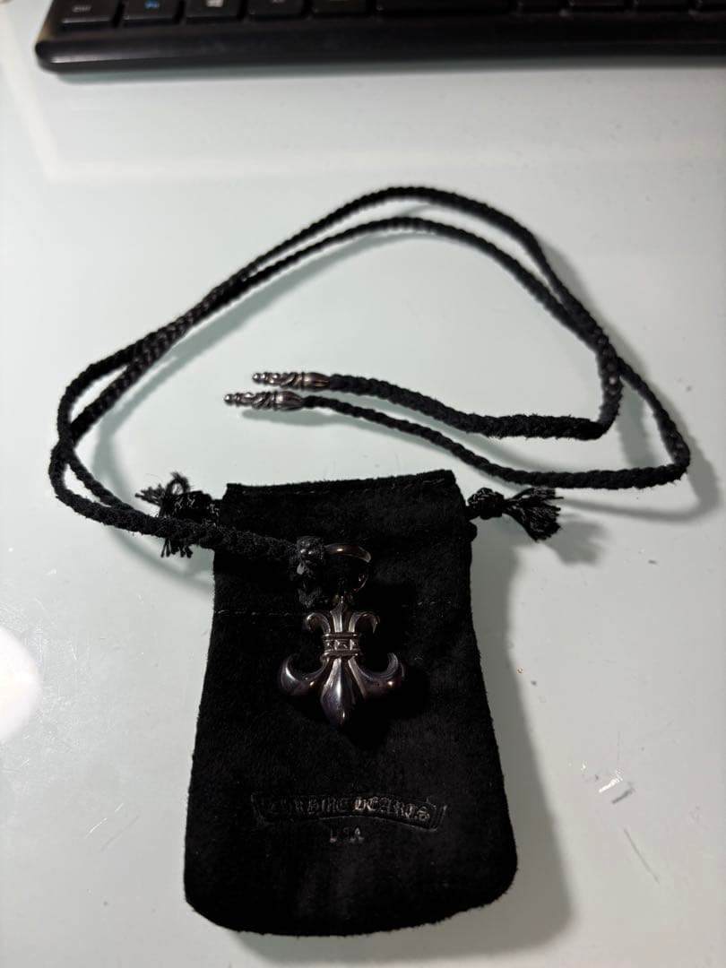 クロムハーツ　BS フレア　ペンダント　シルバーレザーブレイド