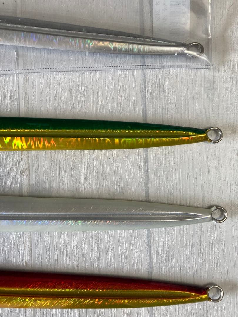 未使用　釣具　メタルジグ 240g シルバー 緑　アカキン　ヒラマサ　オフショア