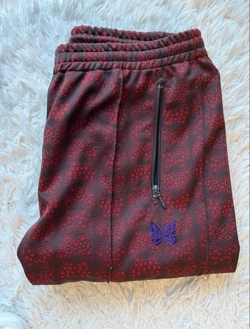 needles トラックパンツ　総柄　パピヨン柄　美品　ストレート