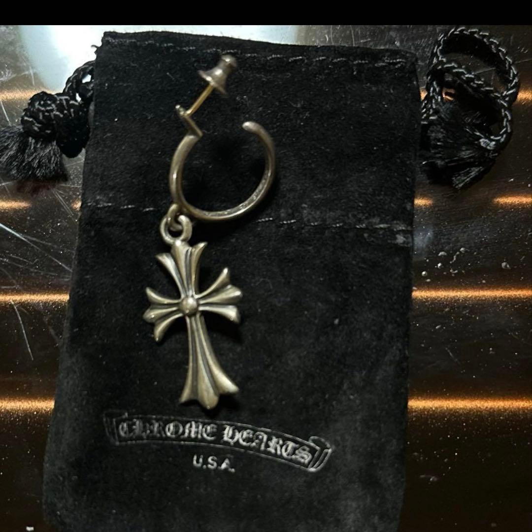 クロムハーツ フープピアス CHクロスドロップ（片耳）