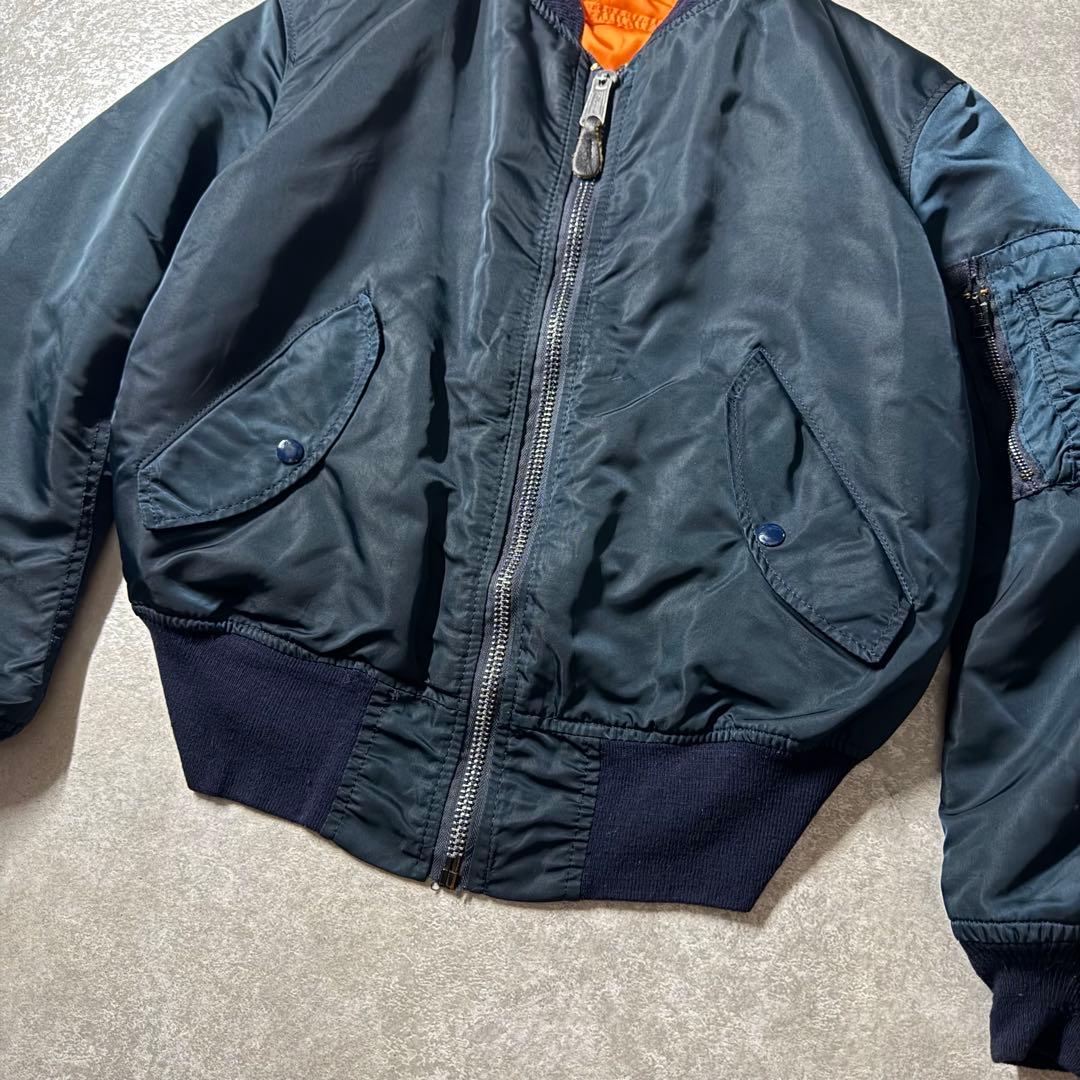 ジャケット・アウター 80s USA alpha type MA-1 flight jacket