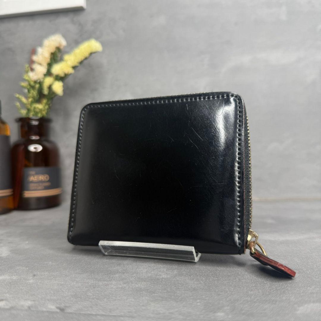 【入手困難】ガンゾ 大阪店限定 シェルコードバン コンパクト ジップウォレット