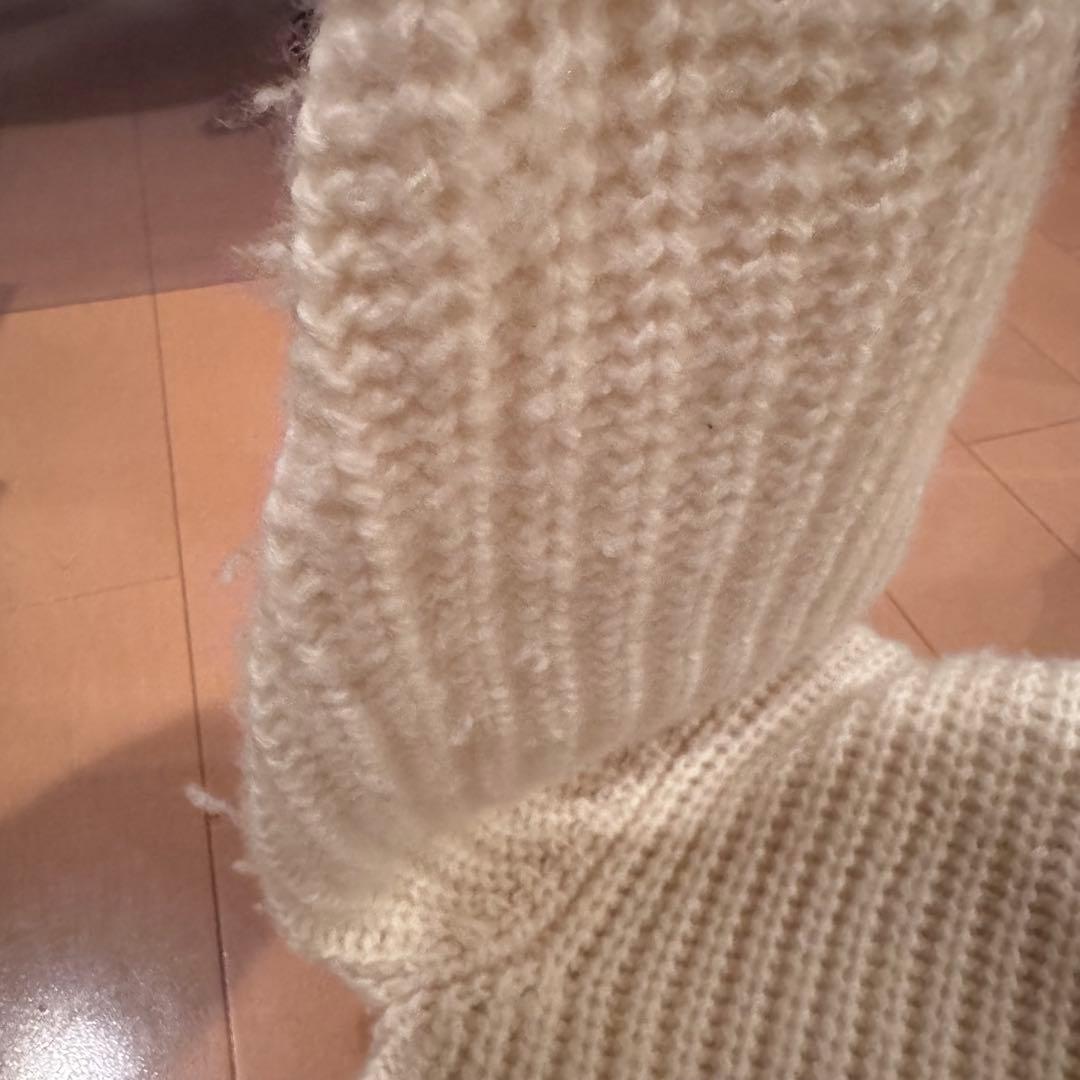 【正規品】CELINE トリオンフ リブ編みニットセーター ウール&カシミヤ