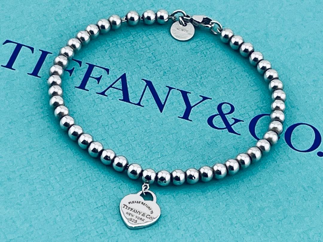 c973ティファニー　リターントゥ　ミニハートタグ　ボールチェーン　ブレスレット