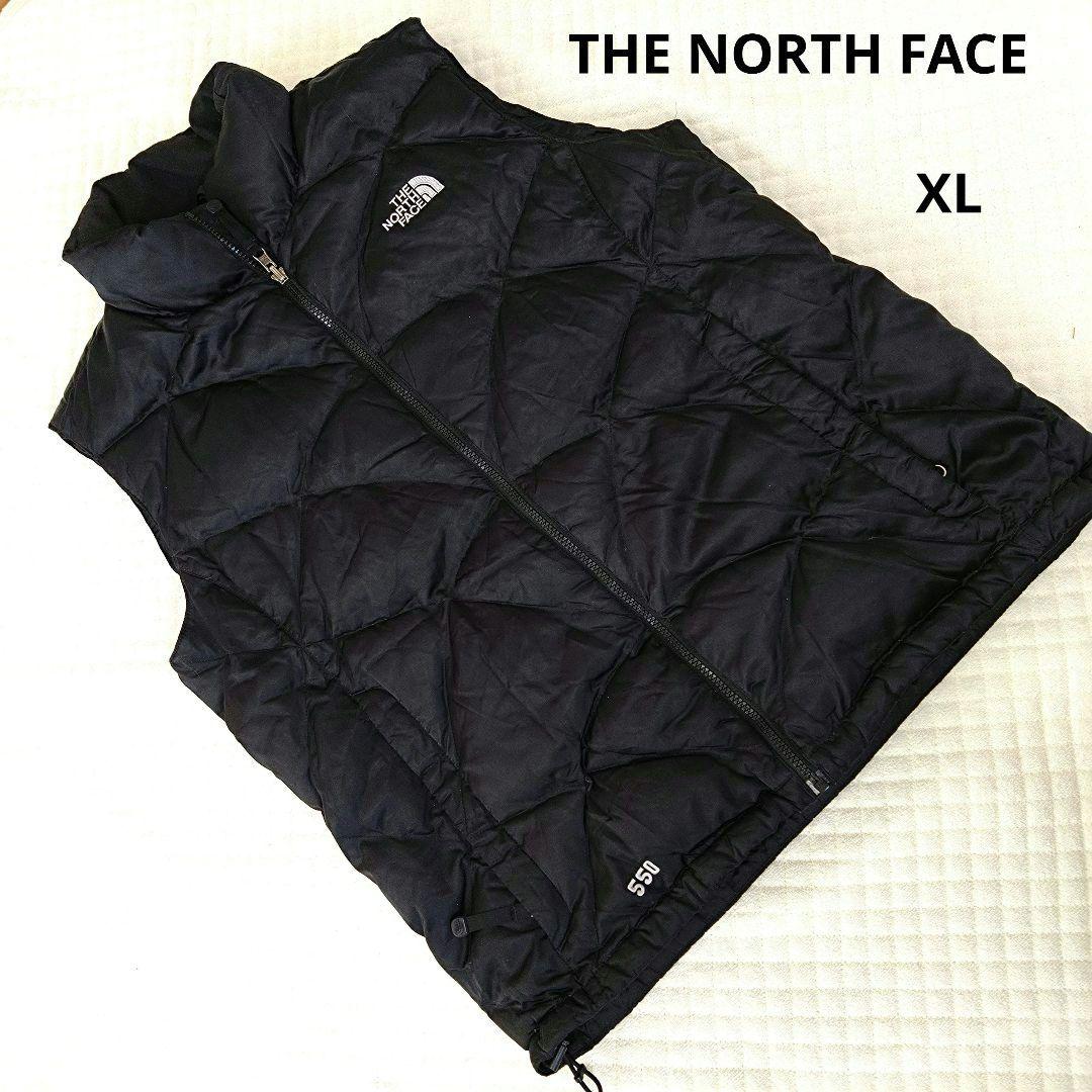THE NORTH FACE ブラック ダウンベスト レディースXL