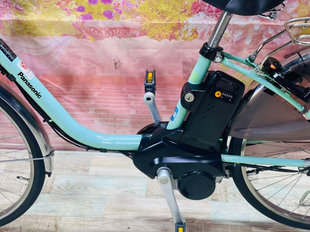 K2913 電動自転車パナソニック ママチャリ24インチ 8Ah 送料無料