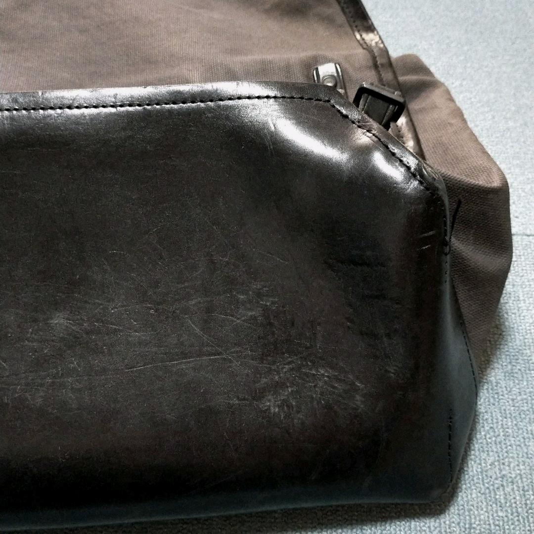 property of レザー　キャンバス　ショルダーバッグ　鞄　ポスタルコ