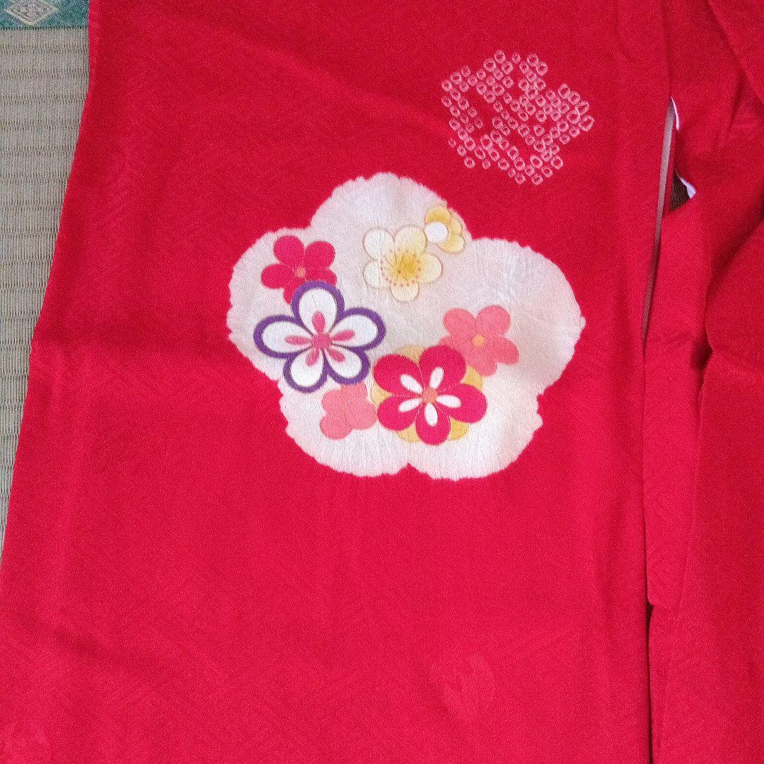 七五三 ３歳 赤被布着