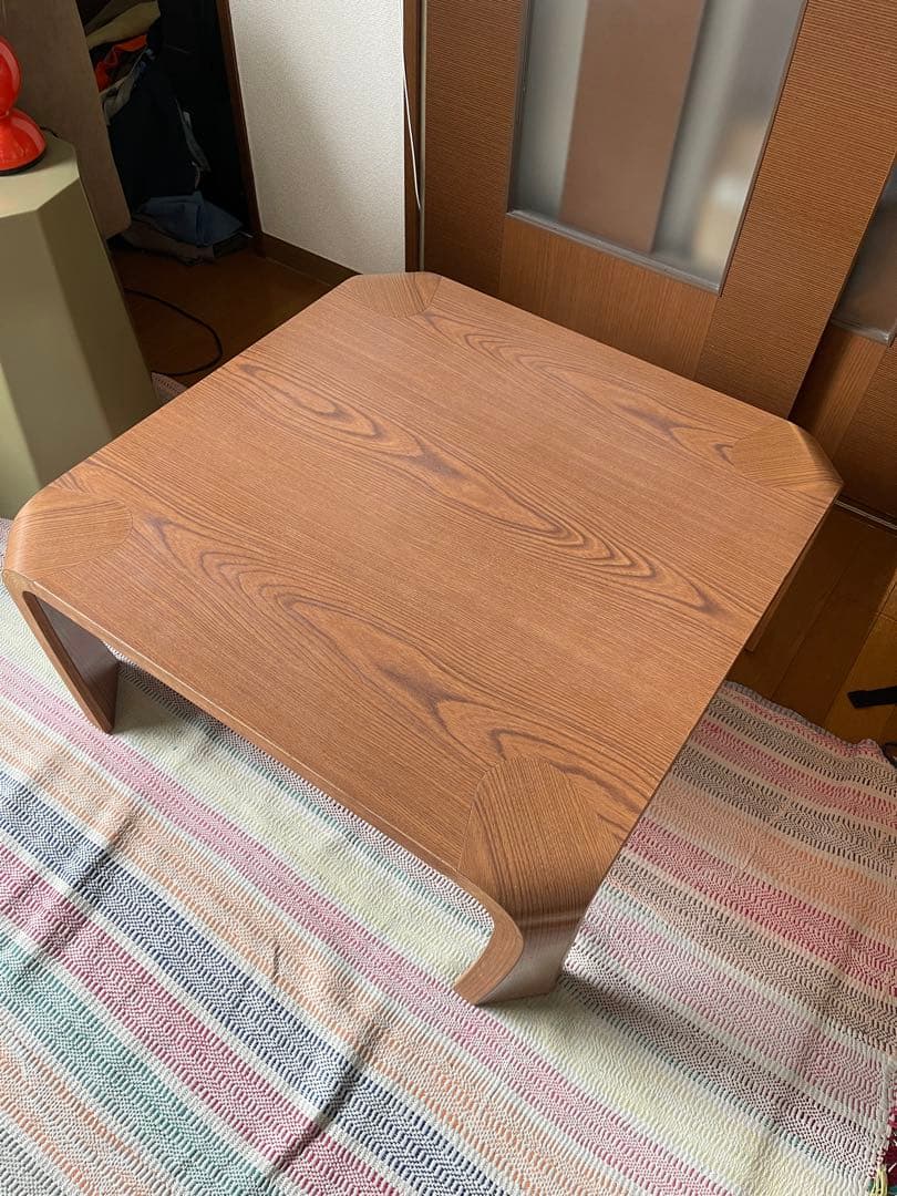 【名作／天童木工】ローテーブル 座卓 曲木デザイン