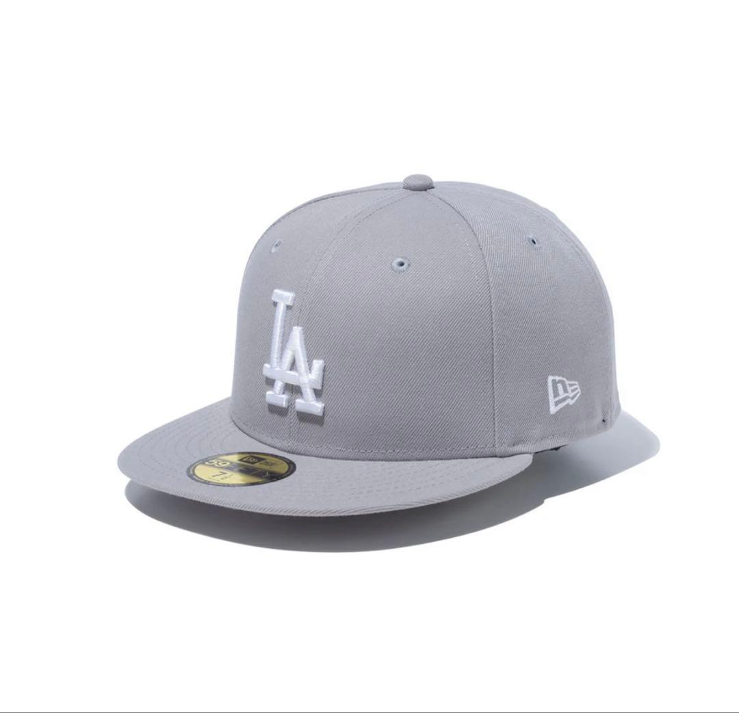 ニューエラ 59FIFTY ロサンゼルス・ドジャース グレー × ホワイト