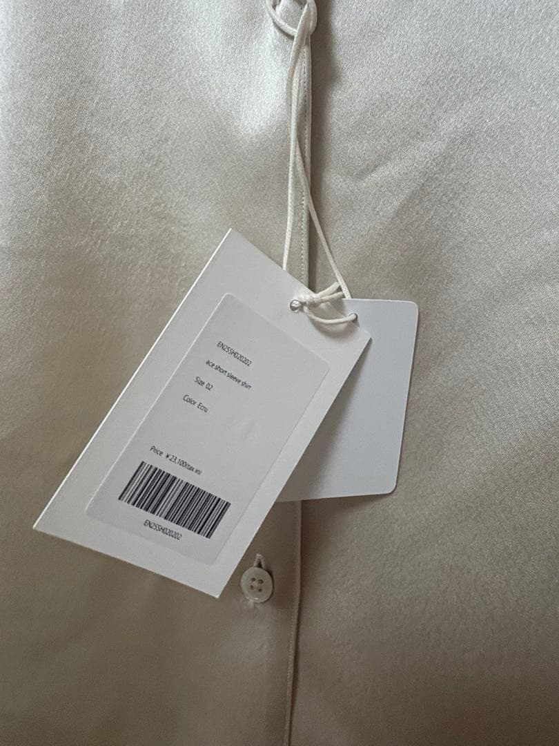 ENOF ace short sleeve shirt エクリュ　半袖　サイズ2