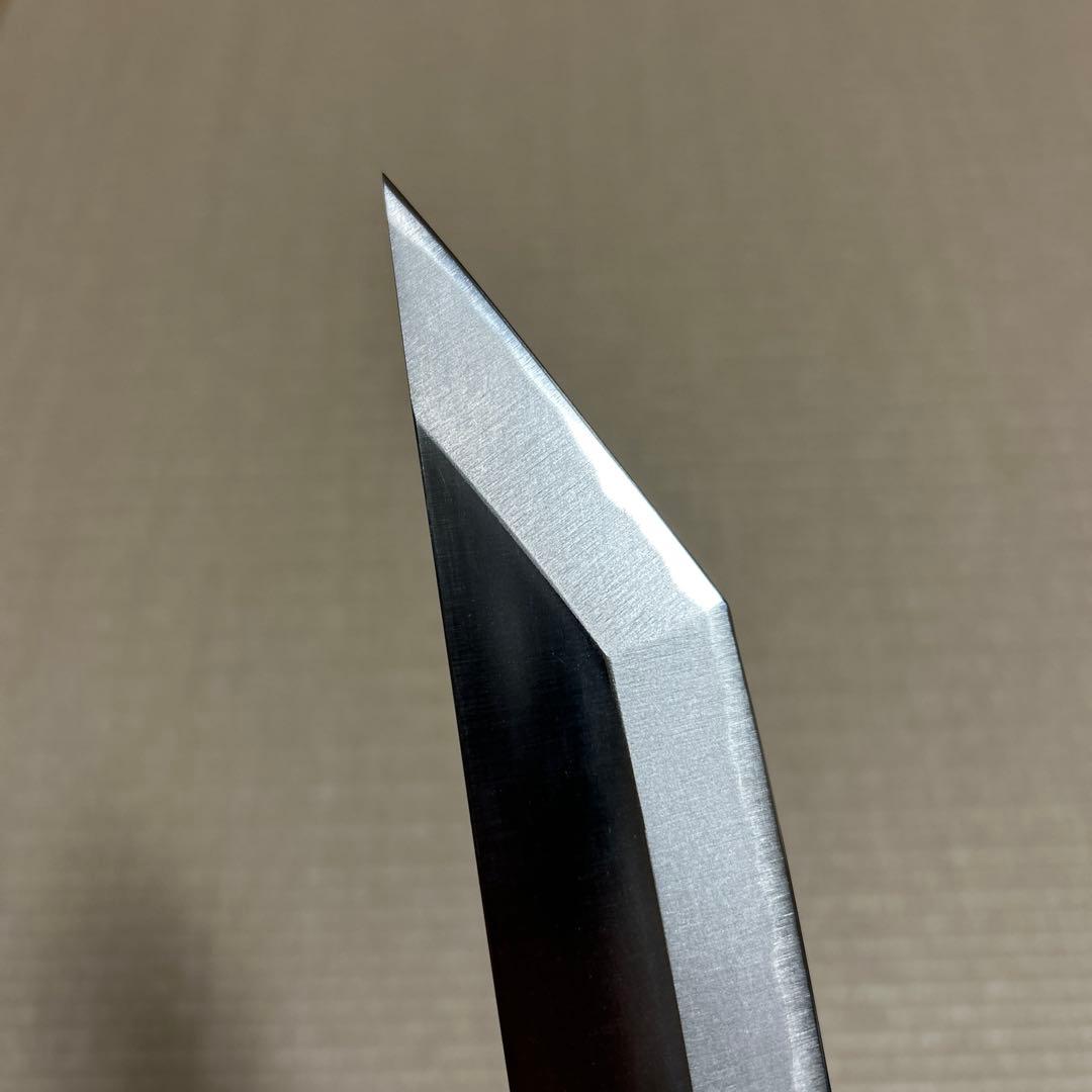 うなぎ裂き　包丁　和包丁　かね惣　純日本鋼　人工象牙銀ニ巻八角柄