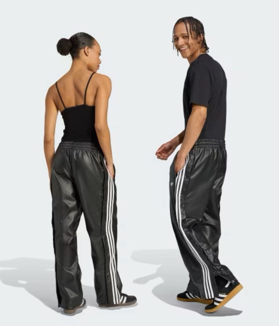 adidas × JEREMY SCOTT フェイクレザーワイドパンツS試着のみ