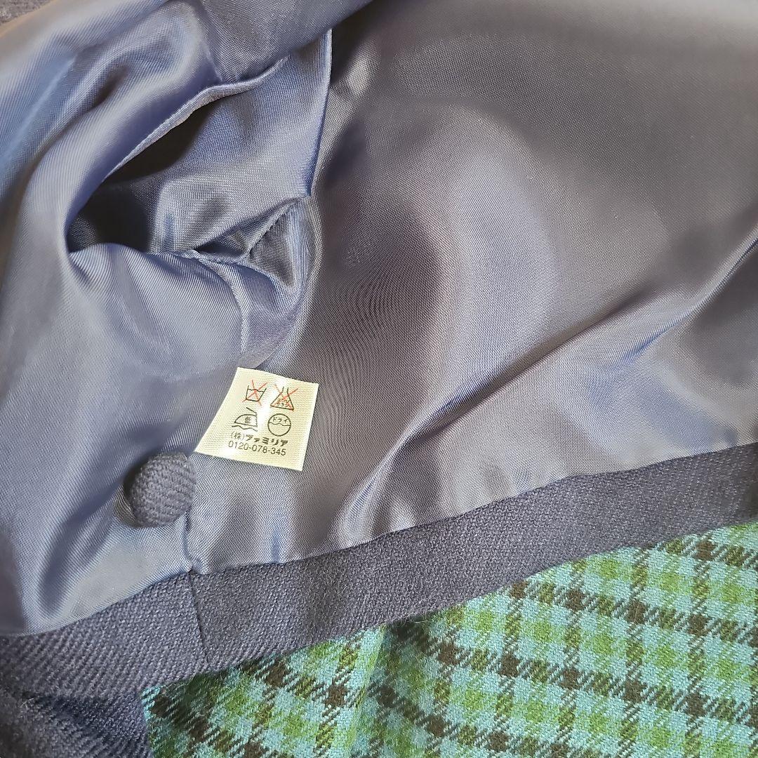 familiar アンサンブル青系ファミリアチェック 130