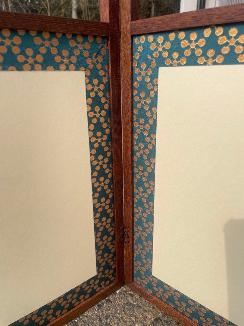 新品　保管品　腰風炉先屏風　京間用　腰風呂先　元箱付き　茶道具