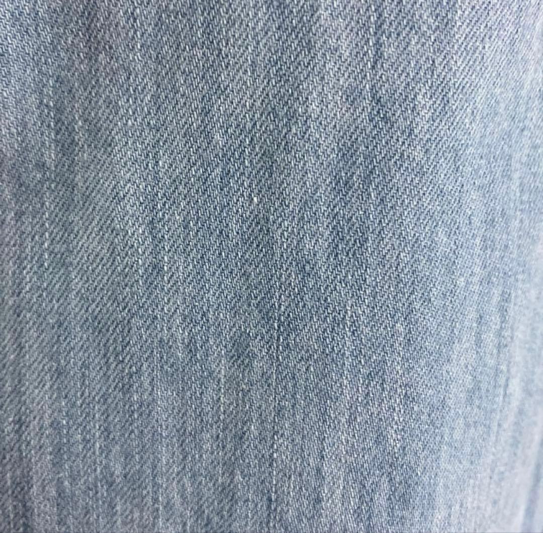 値下げ【美品】ゴーシュ ライトデニム　ワイドパンツ　ライトブルー