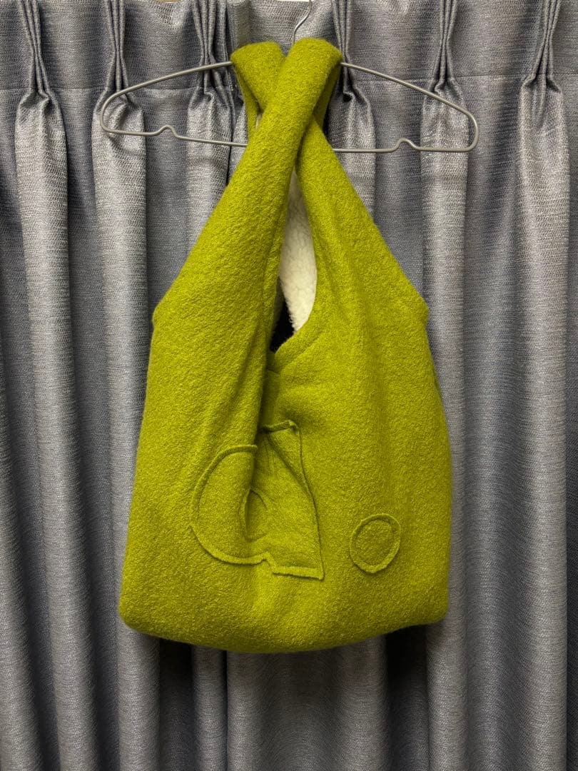 Diemm wool bag トートバッグ 黄緑 グリーン