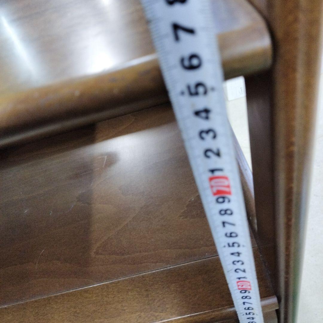 【カリモク】Karman ヴィンテージ木製電話台 引き出し付き