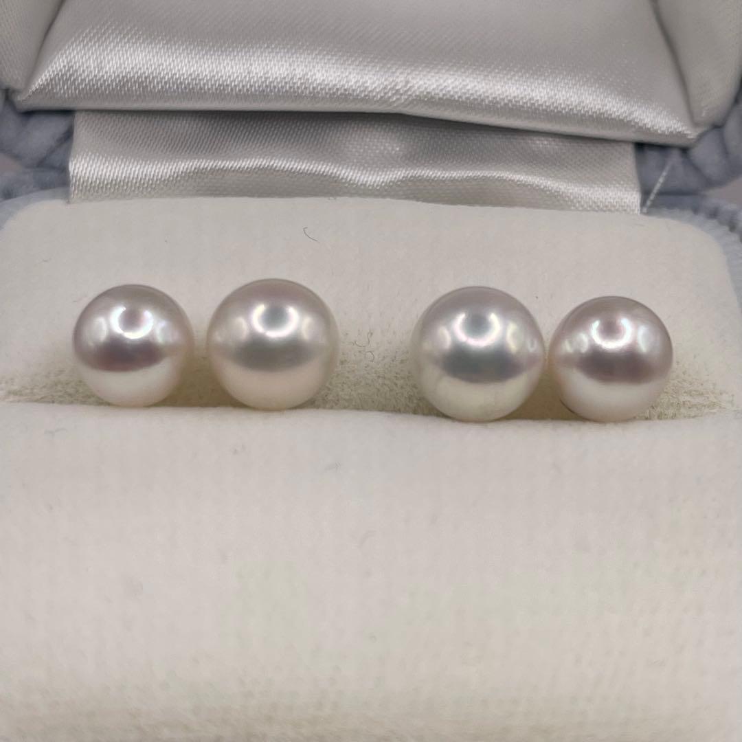 あこや真珠　ピアス　本真珠　バックパールキャッチ