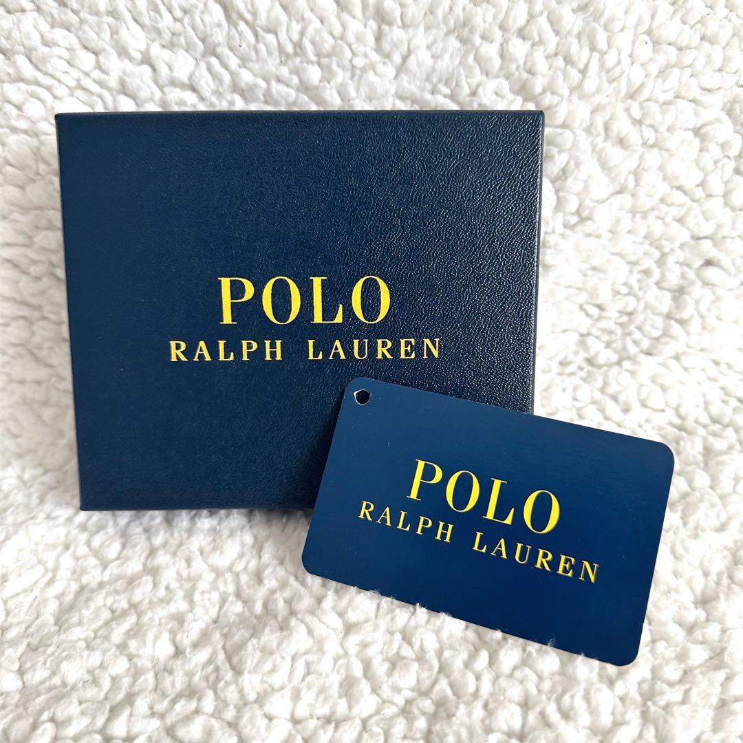 【未使用】ポロラルフローレン　ケース　ラウンドジップ　レザー　箱付き