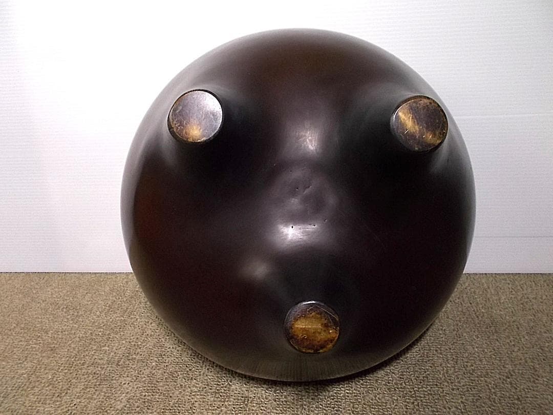 茶道具 釜師:畠春斉 風炉師:一ノ瀬宗辰 唐銅朝鮮風炉 茶釜 立派な釜環 共箱