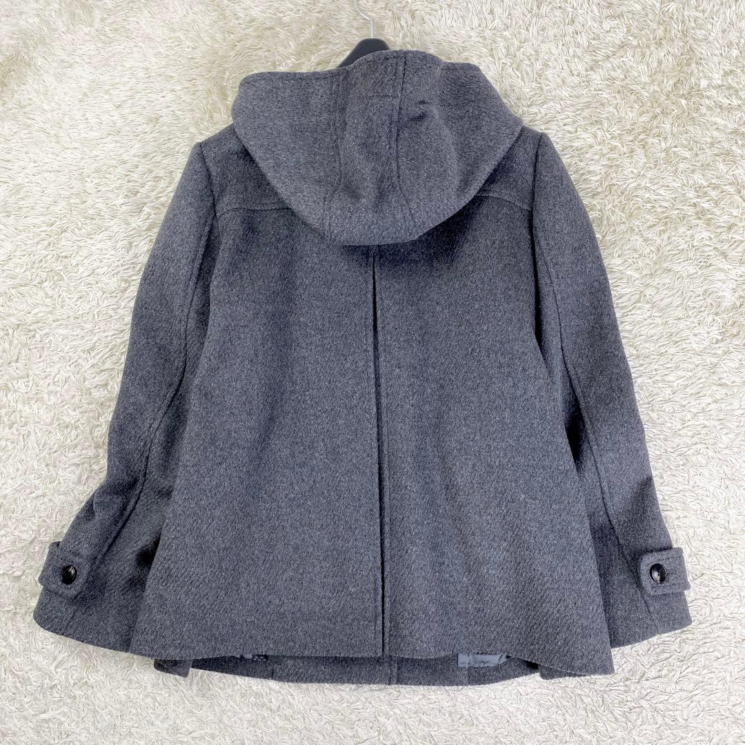 【美品】KUMIKYOKU 組曲 ダッフルコート 大きいサイズ 6 グレー