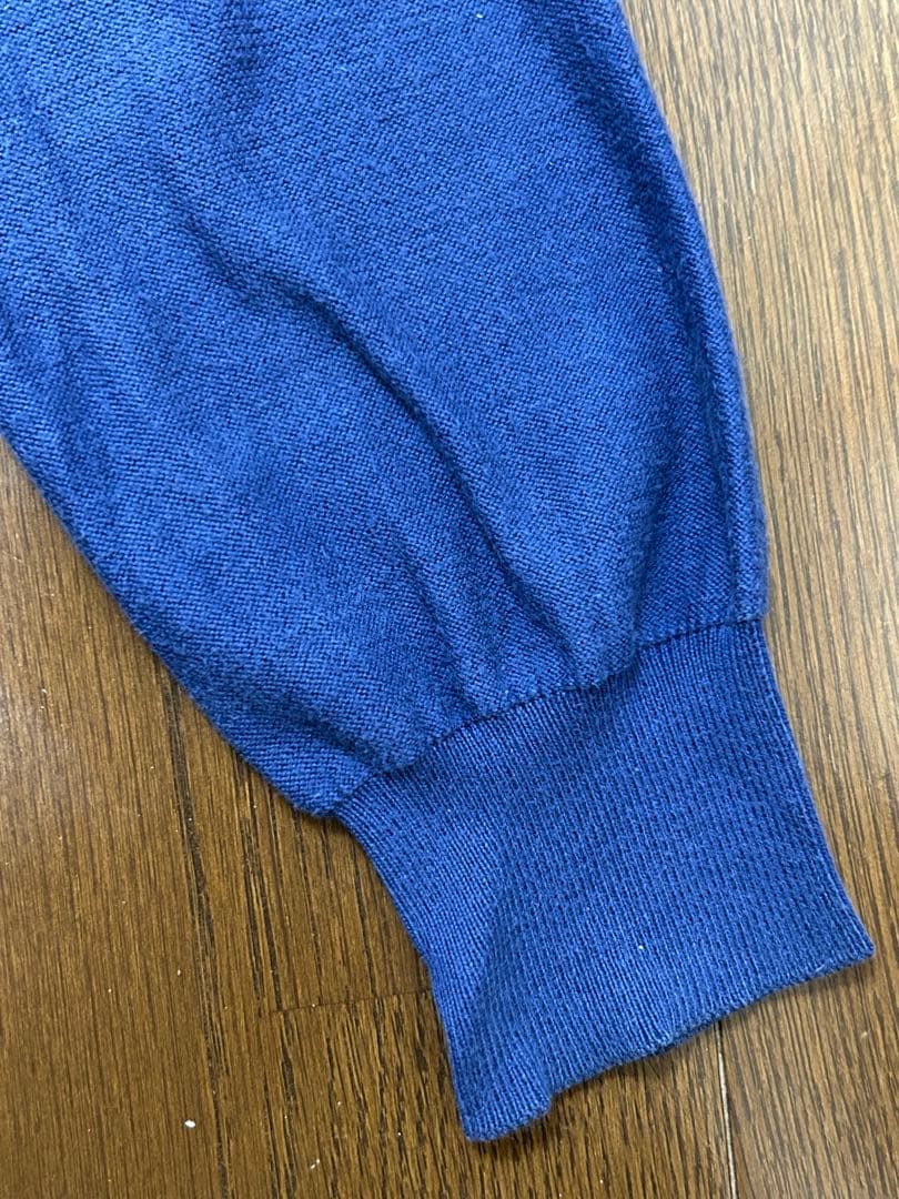 マルジェラ　カーディガン　青