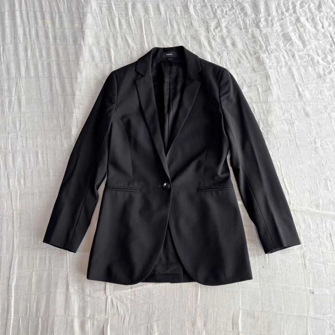 【美品】 セオリー パンツスーツ テーラードジャケット テーパードパンツ