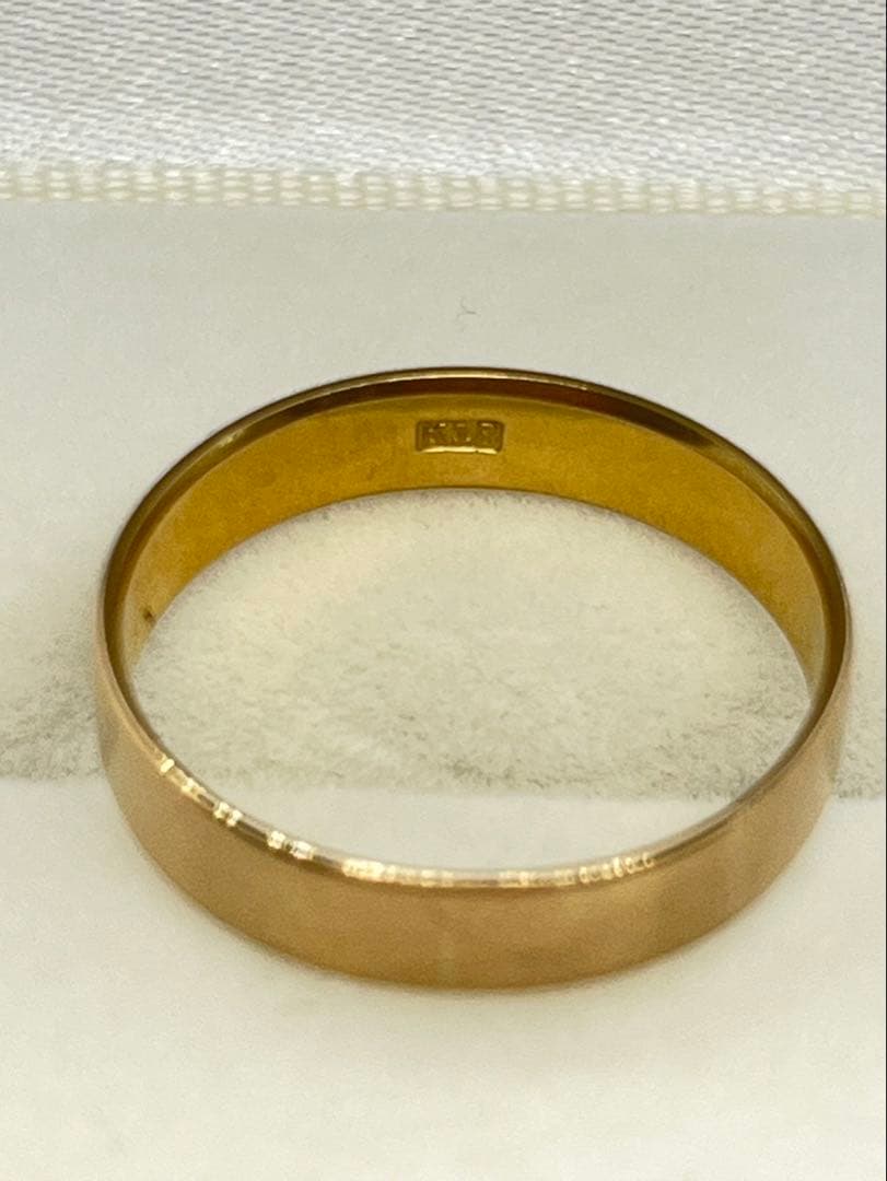 K18 平打ちリング 2.57g指輪 リング 刻印あり K18刻印