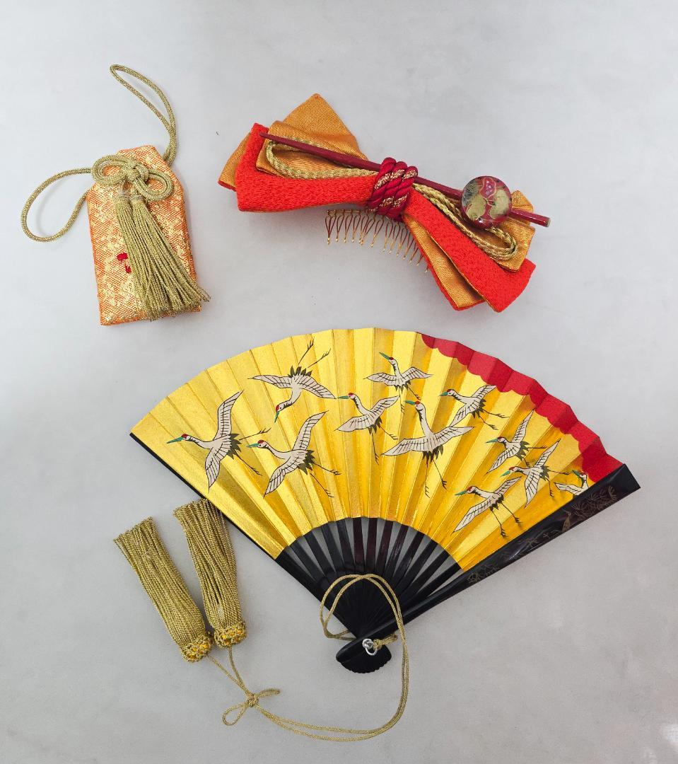 七五三　7歳　 正絹　着物　セット　女の子 c91