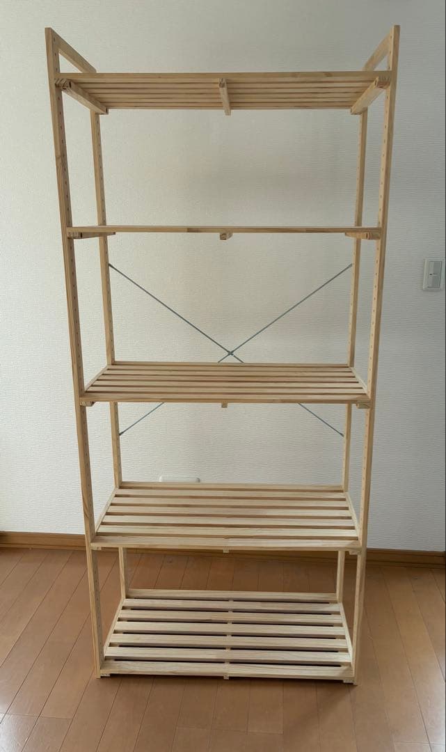 木製5段シェルフ (2セット購入希望の方はコメントください)