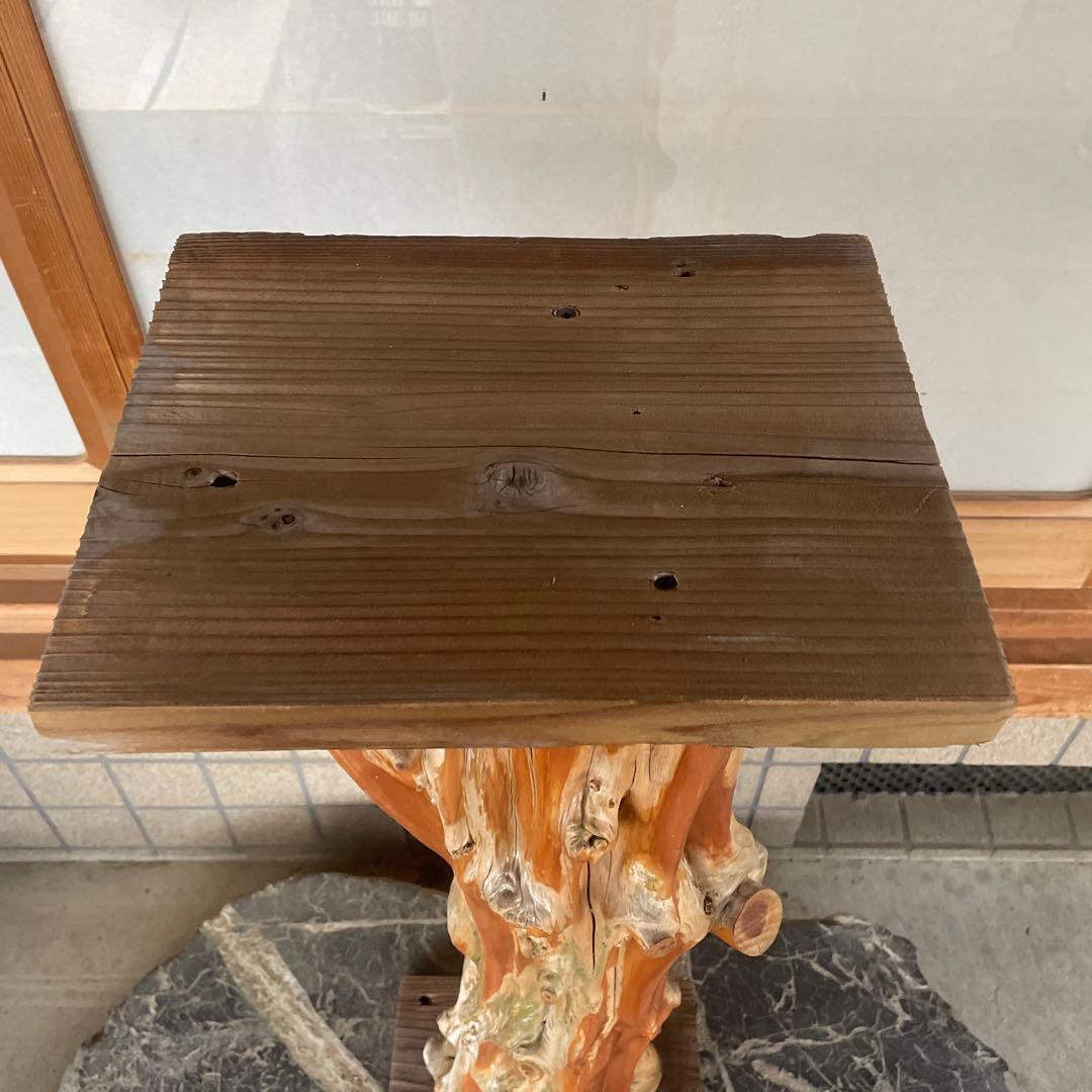 【銘木】盆栽用スタンド 高さ(約)75cm ハンドメイド 一品物 レア物 珍品