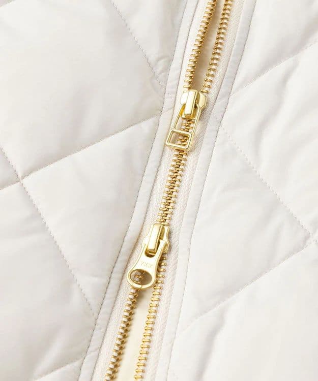 新品【TAION×UNFILO】キルティングダウンショート丈ブルゾンアイボリーL