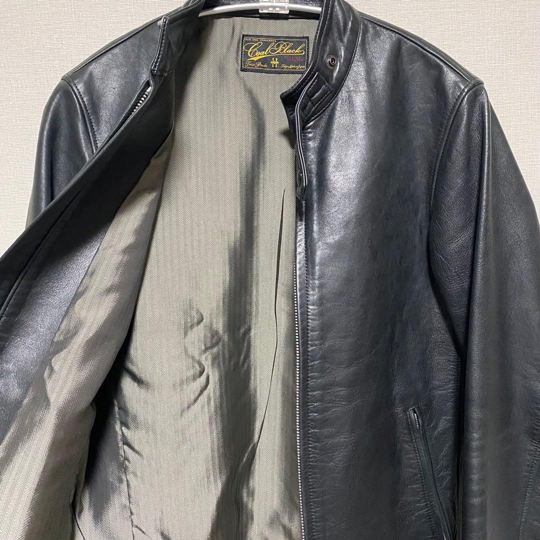 【定価30万円・EXILE着】　コールブラック 極上イーグルレザージャケット